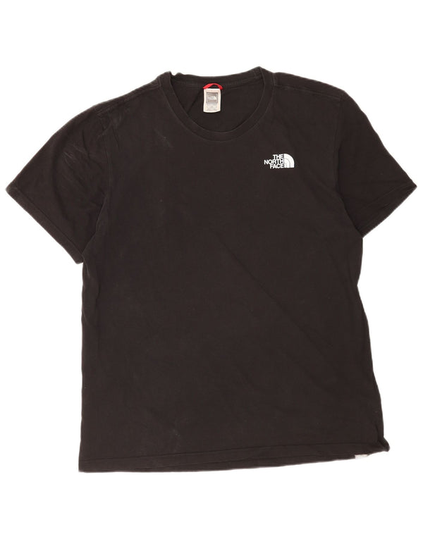 The North Face Mens Graphic T-Shirt Top Large Black Cotton