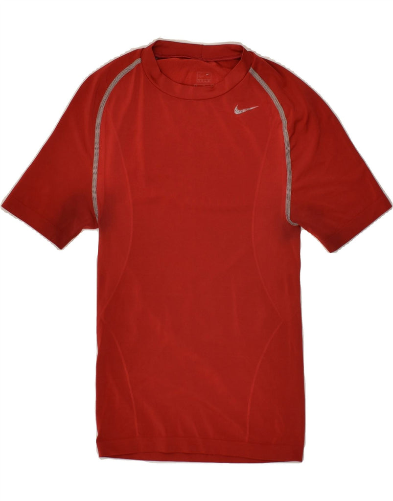 NIKE Boys T-Shirt Top 9-10 Years Red Vintage Nike and Second-Hand Nike from Messina Hembry 