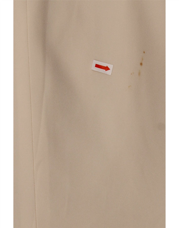 LUISA SPAGNOLI Womens 3 Button Blazer Jacket IT 42 Medium Beige Acetate