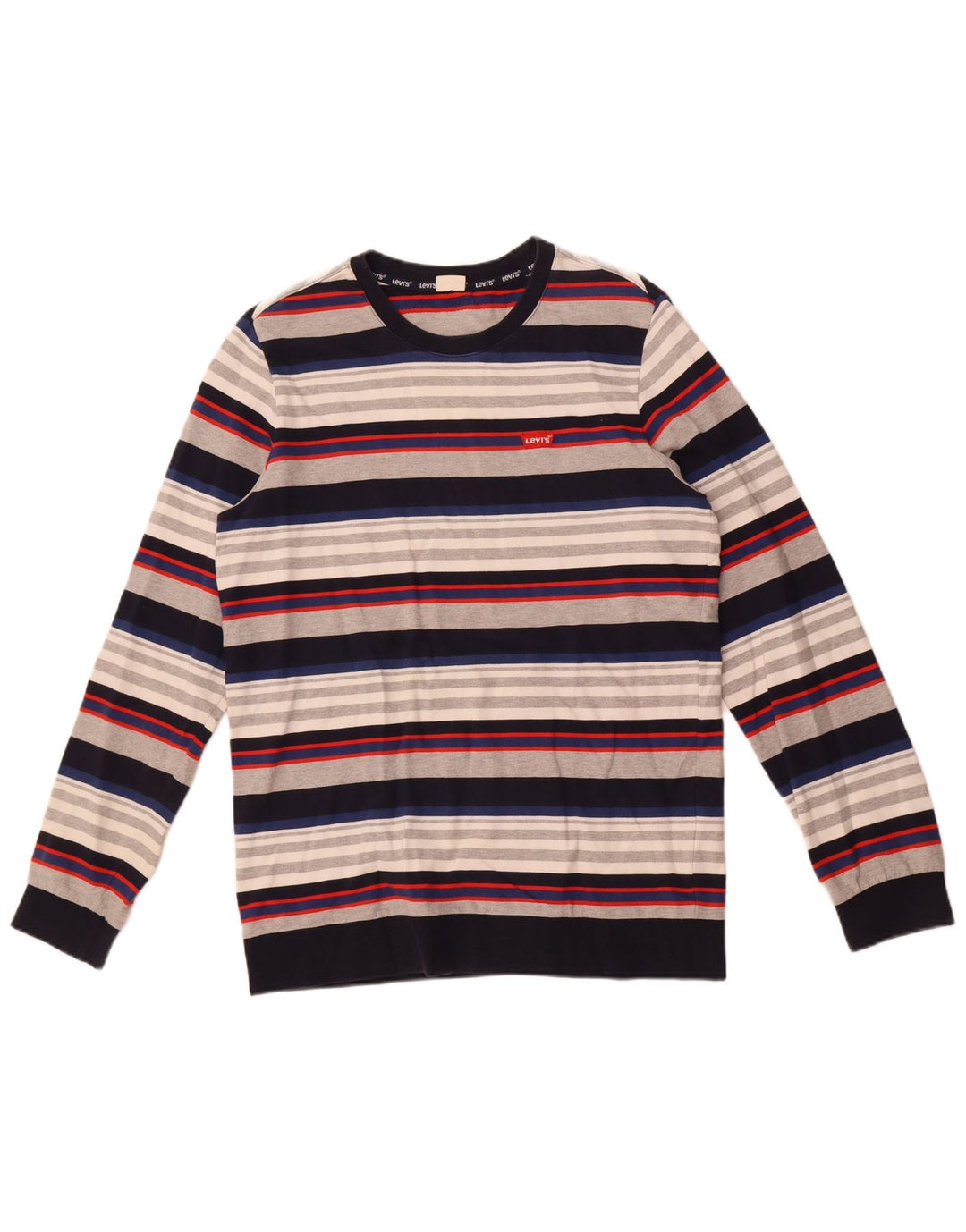 Levi's Mens Sweatshirt Jumper Small Multicoloured Striped