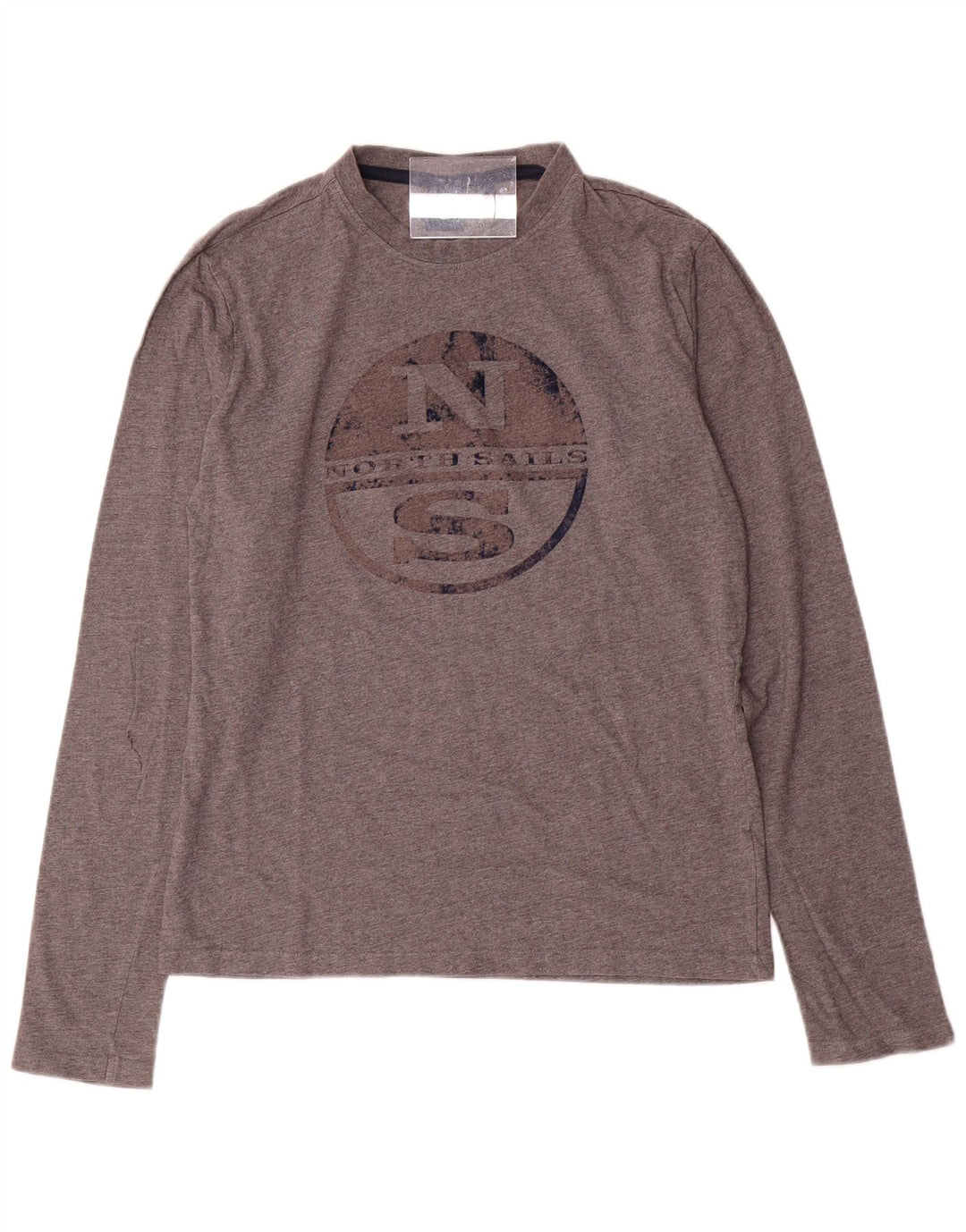 North Sails Boys Graphic Top Long Sleeve 13-14 Years Grey Cotton