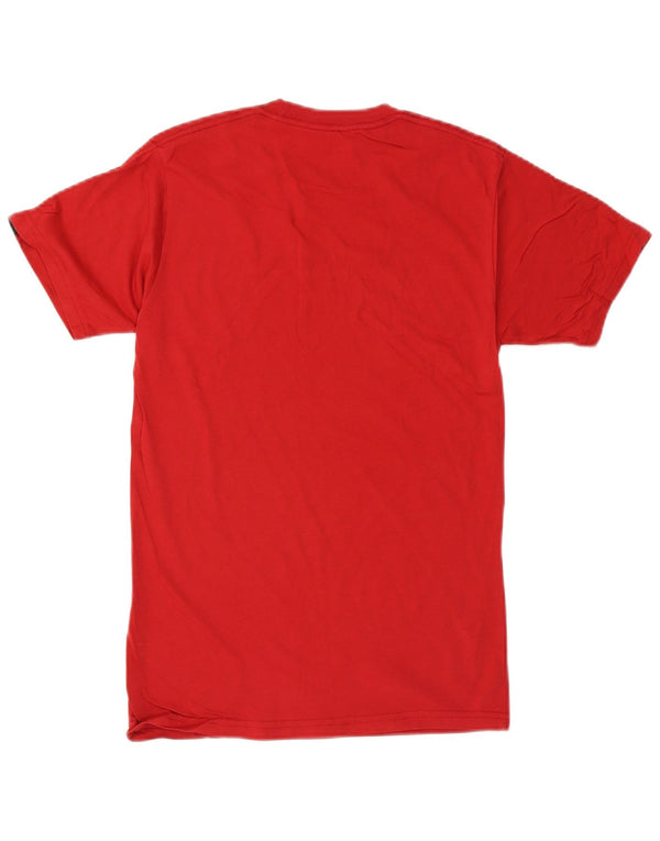 VANS Mens Classic Fit Graphic T-Shirt Top Small Red Cotton