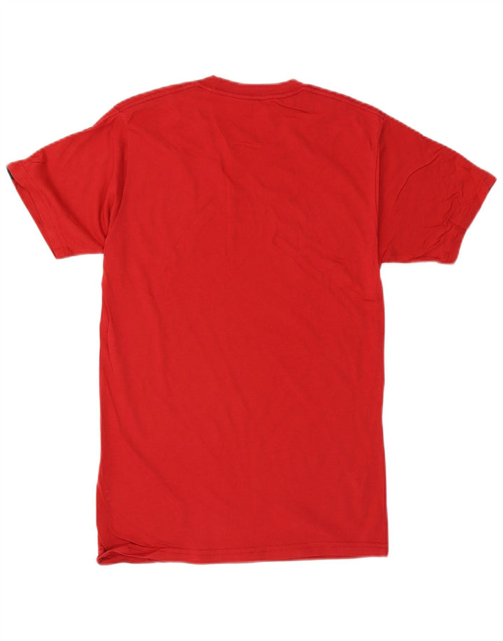 VANS Mens Classic Fit Graphic T-Shirt Top Small Red Cotton