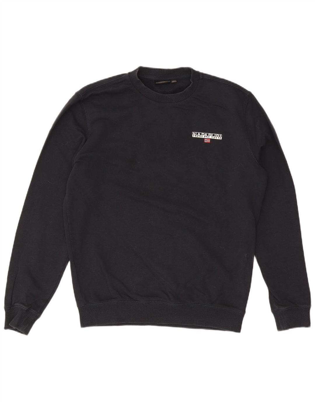 Napapijri Mens Geographic Sweatshirt Jumper Medium Navy Blue Cotton