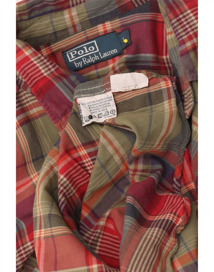 Polo Ralph Lauren Mens Shirt Large Multicoloured Plaid Cotton