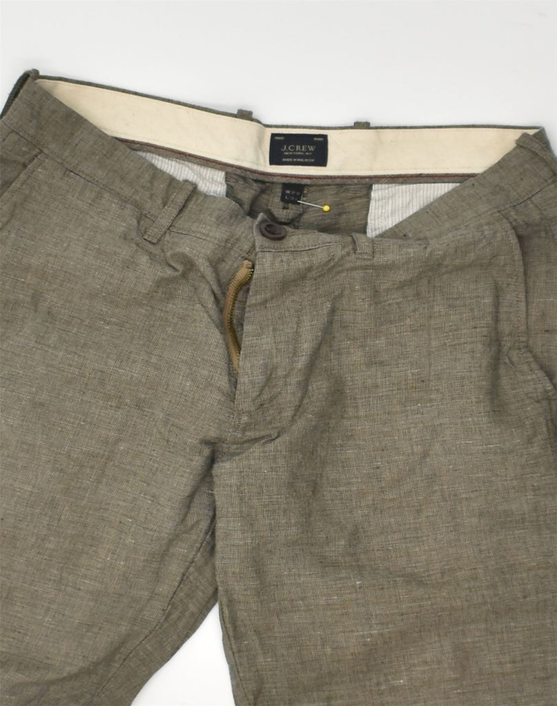 J. CREW Womens Slim Casual Trousers W29 L32 Grey Cotton | Vintage J. Crew | Thrift | Second-Hand J. Crew | Used Clothing | Messina Hembry 