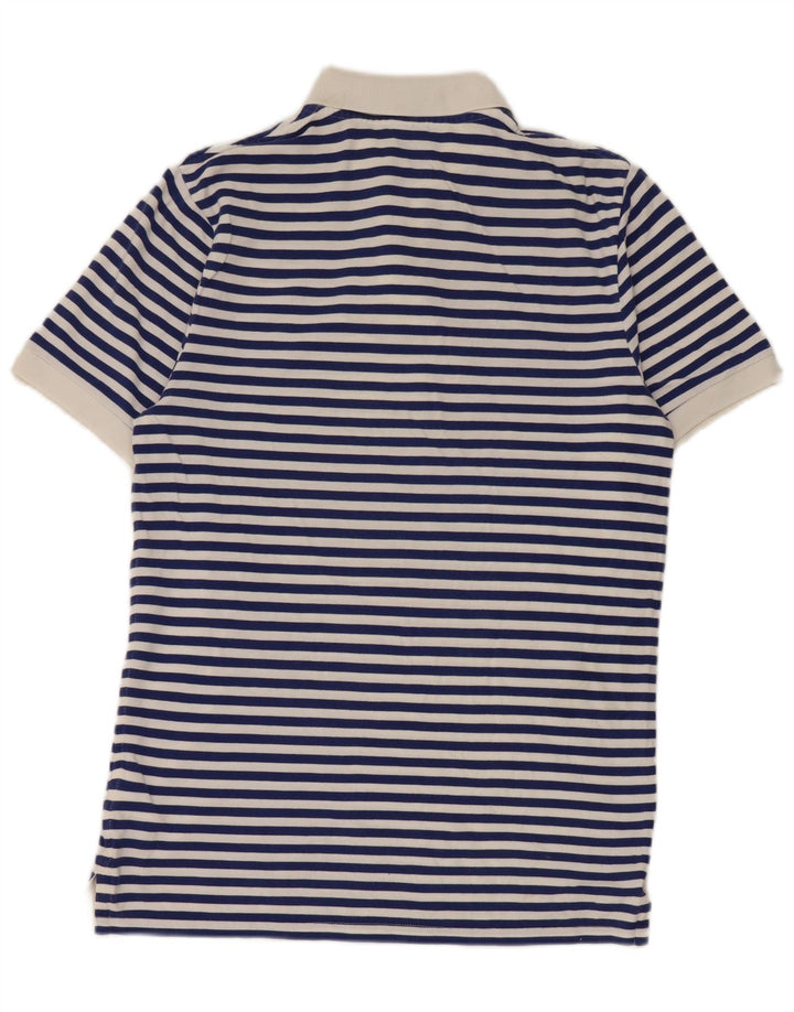 Nike Mens Inter Milan Polo Shirt Medium Navy Blue Striped Cotton