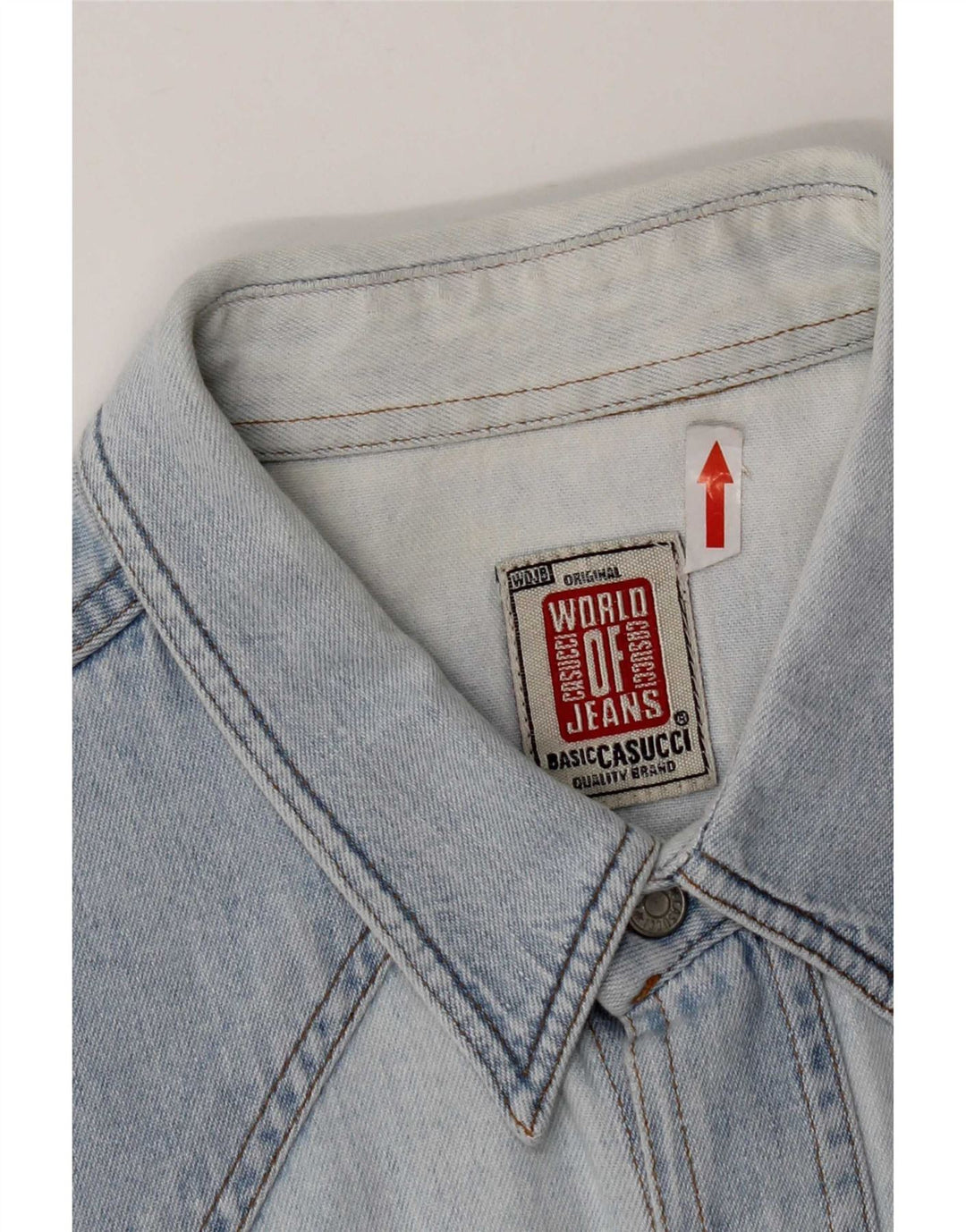 Casucci Mens Denim Shirt XL Blue Cotton