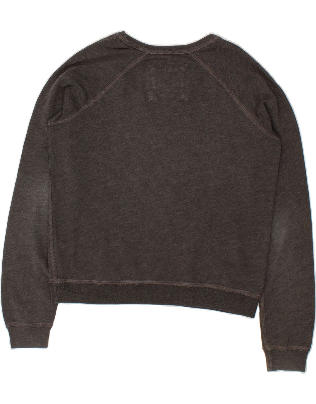 ABERCROMBIE & FITCH Womens Graphic Sweatshirt Jumper UK 14 Medium Grey Vintage Abercrombie & Fitch and Second-Hand Abercrombie & Fitch from Messina Hembry 