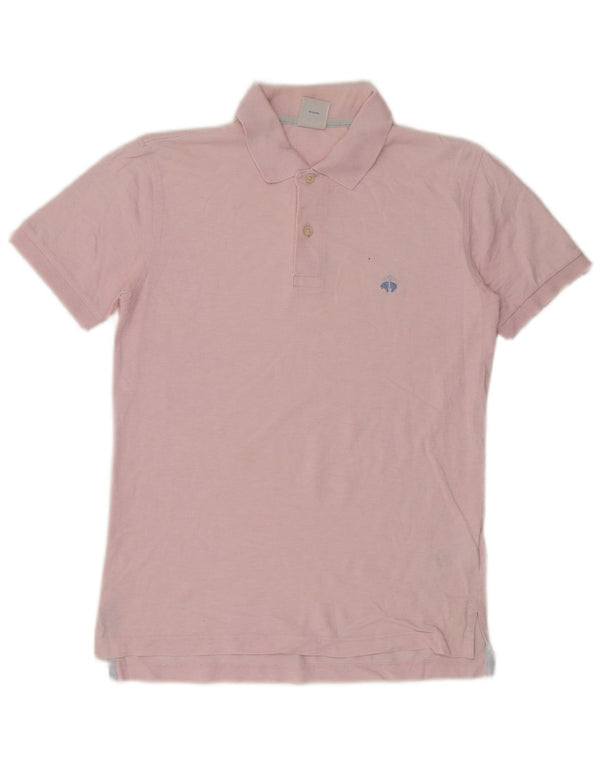 Brooks Brothers Mens Slim Fit Polo Shirt Small Pink Cotton