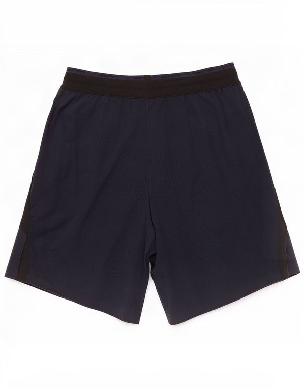 Nike Mens Dri Fit Sport Shorts Large Navy Blue Colourblock Polyester