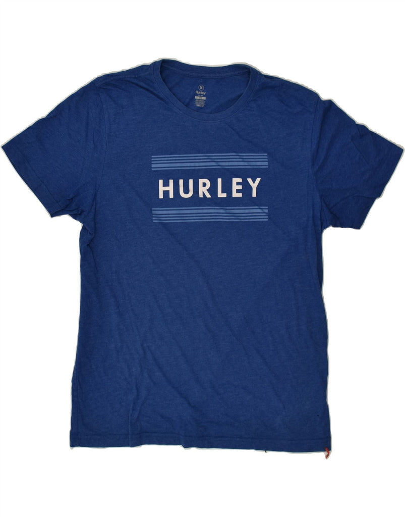 HURLEY Mens Graphic T-Shirt Top Large Navy Blue Cotton | Vintage Hurley | Thrift | Second-Hand Hurley | Used Clothing | Messina Hembry 