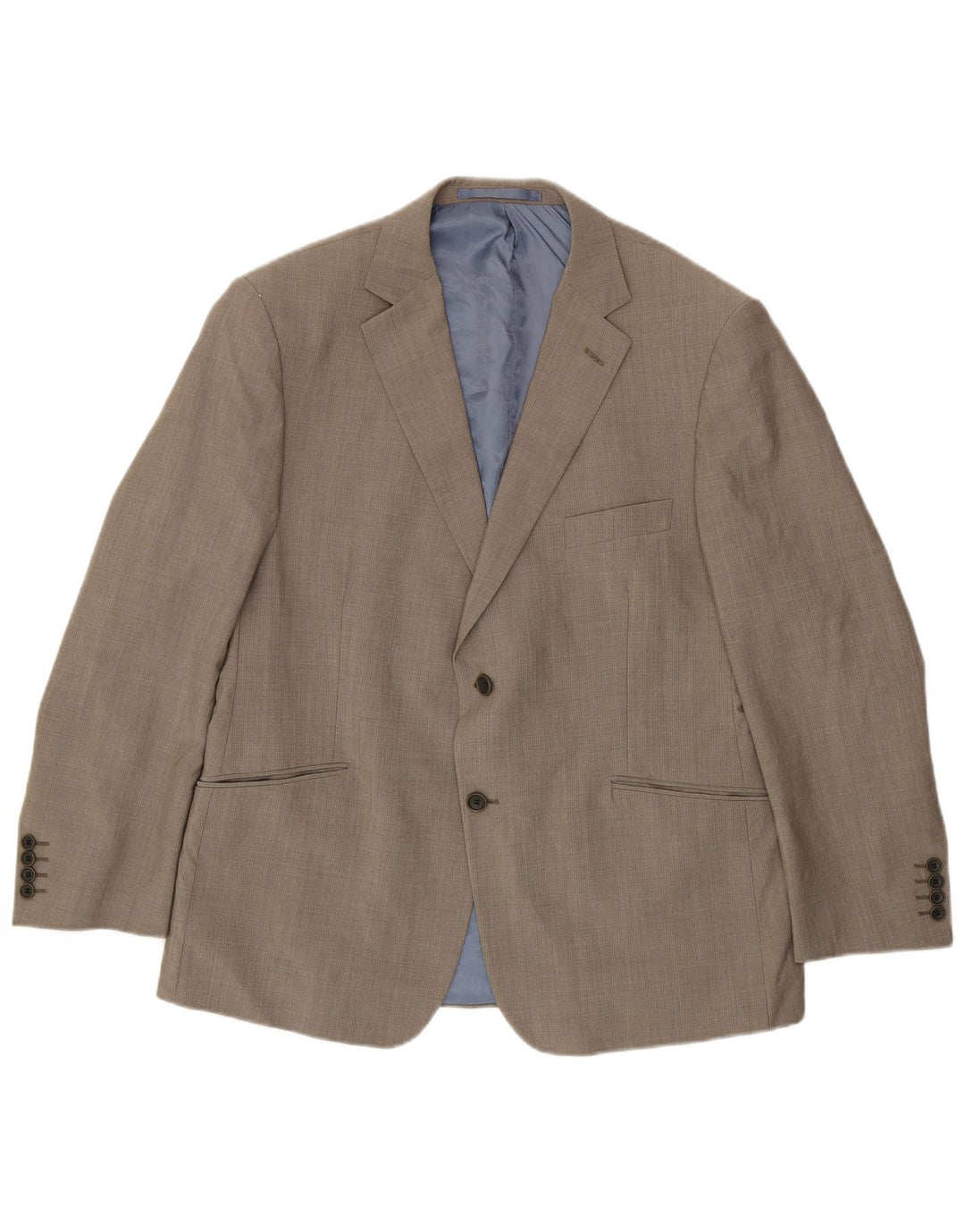 Marks & Spencer Mens 2 Button Blazer Jacket UK 44 XL Grey Wool