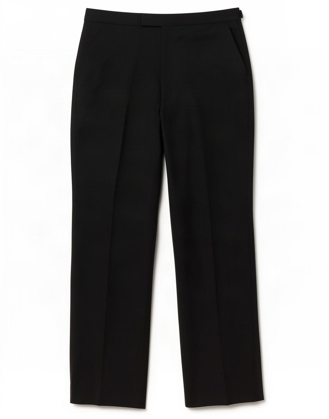 Marks & Spencer Mens Straight Suit Trousers W34 L35 Black Polyester