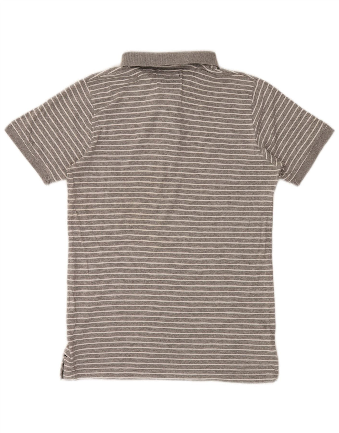 Woolrich Mens Polo Shirt Small Grey Striped Cotton