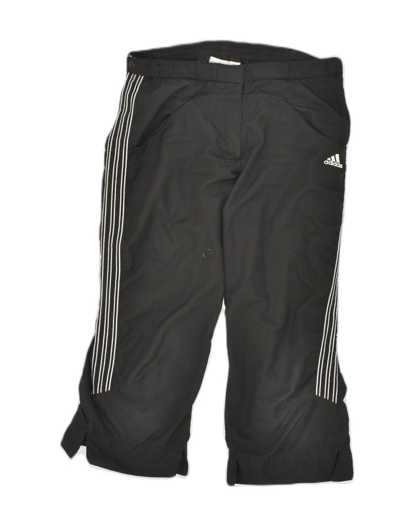 ADIDAS Womens Bermuda Sport Shorts UK 10 Small  Black Polyester | Vintage Adidas | Thrift | Second-Hand Adidas | Used Clothing | Messina Hembry 