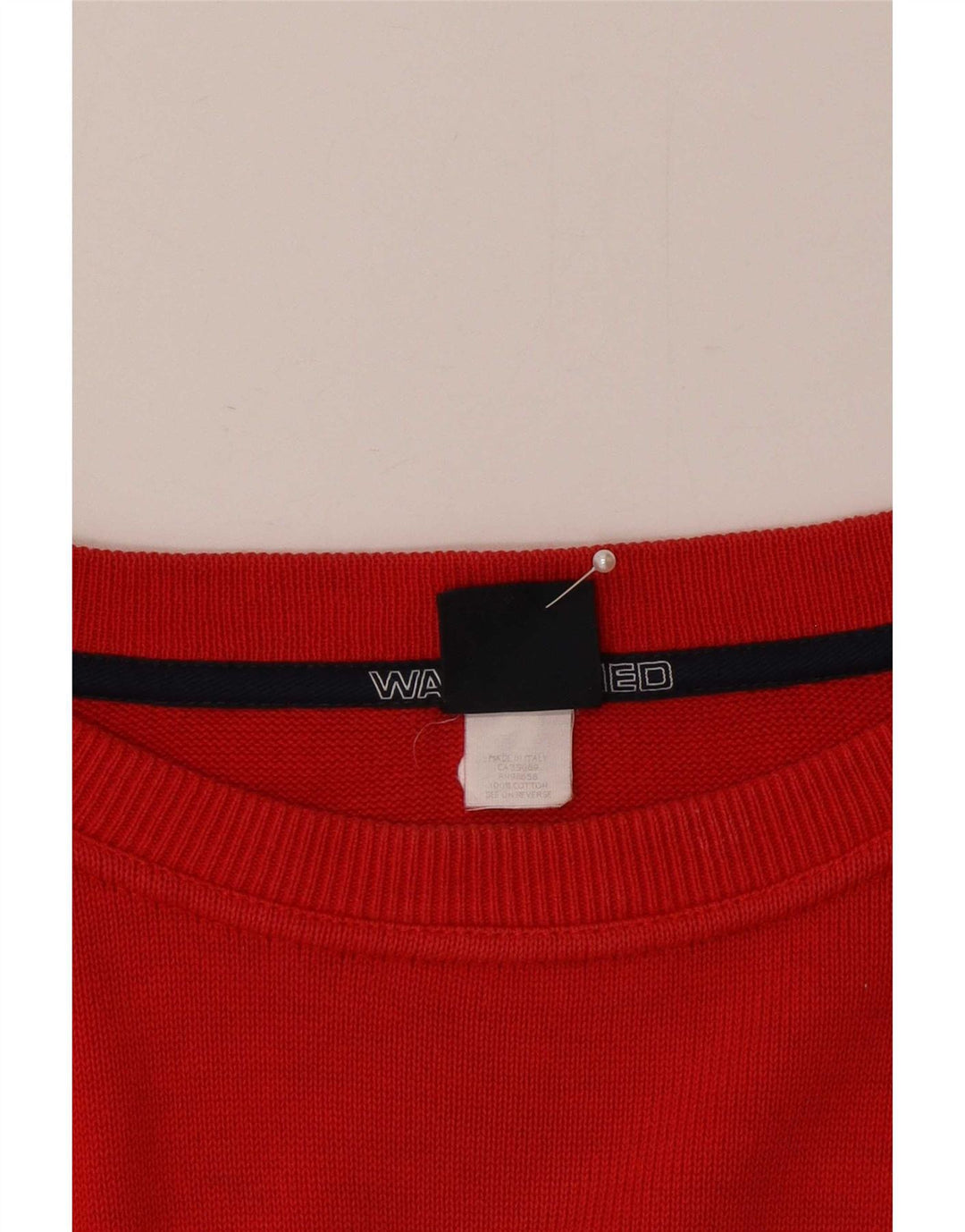 Paul & Shark Mens Crew Neck Jumper Sweater Large Red Cotton