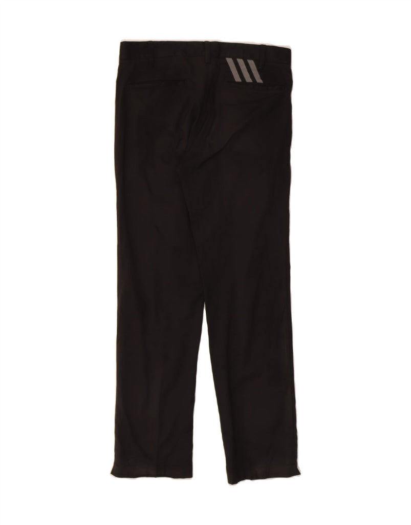 ADIDAS Womens Straight Chino Trousers W30 L30 Black Polyester Vintage Adidas and Second-Hand Adidas from Messina Hembry 