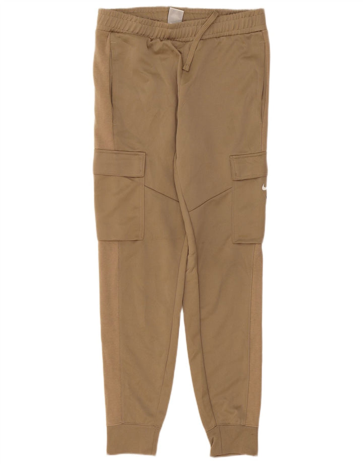 Nike Mens Cargo Tracksuit Trousers Joggers Small  Beige Polyester