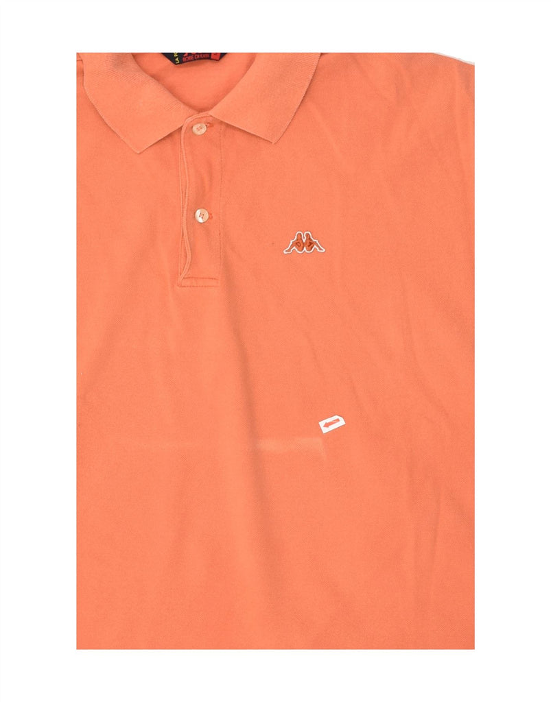 KAPPA Mens Polo Shirt Large Orange Cotton | Vintage Kappa | Thrift | Second-Hand Kappa | Used Clothing | Messina Hembry 