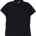 JACK & JONES Mens Polo Shirt Medium Navy Blue Cotton Vintage Jack & Jones and Second-Hand Jack & Jones from Messina Hembry 
