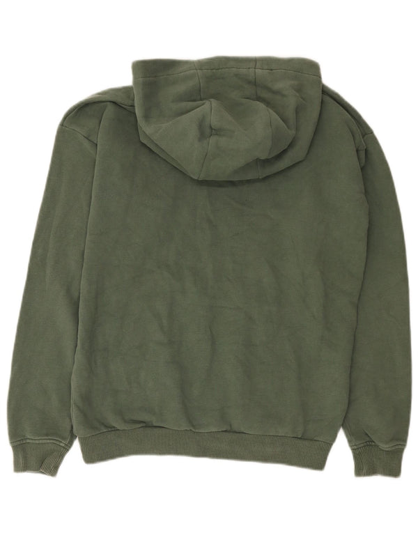 Marks & Spencer Boys Hoodie Jumper 12-13 Years Khaki Cotton