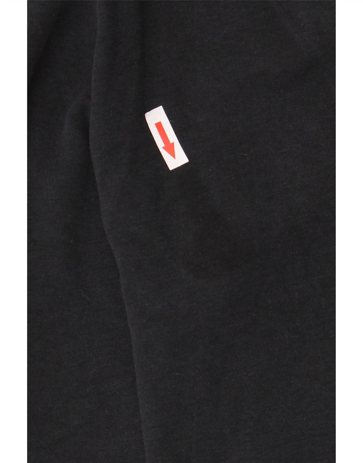 Nike Womens Capri Tracksuit Trousers UK 14 Medium  Black Cotton