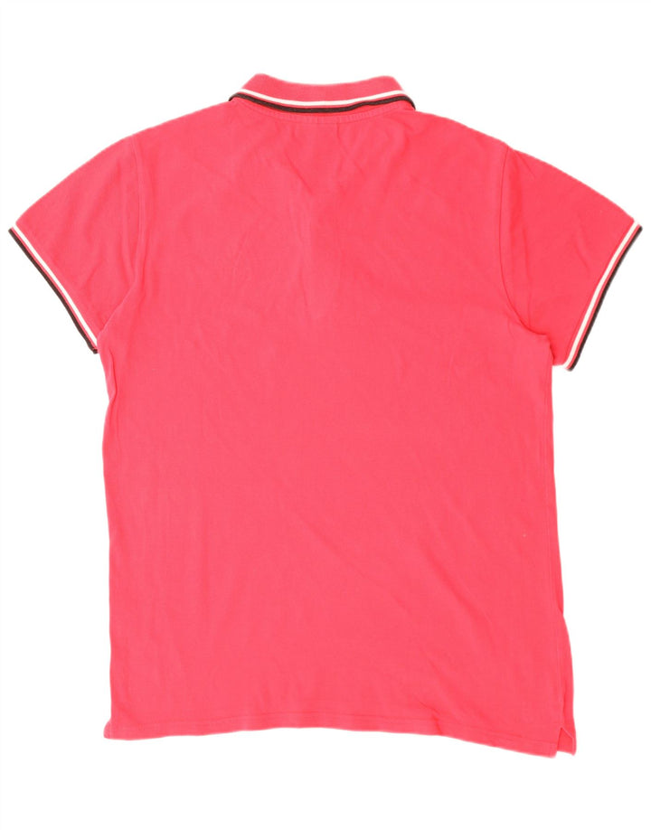 Kappa Mens Polo Shirt XL Pink Cotton