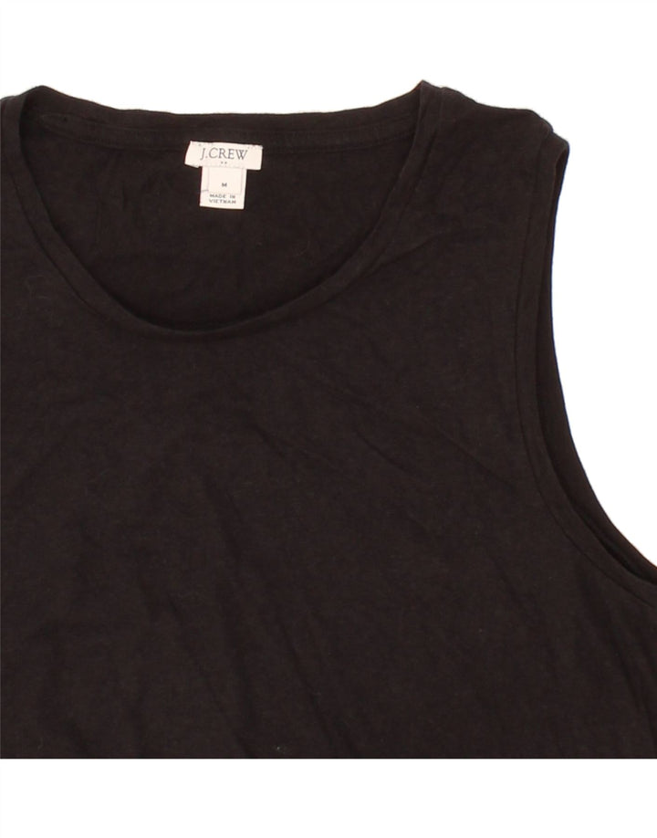 J. CREW Womens Vest Top UK 14 Medium Black Cotton Vintage J. Crew and Second-Hand J. Crew from Messina Hembry 