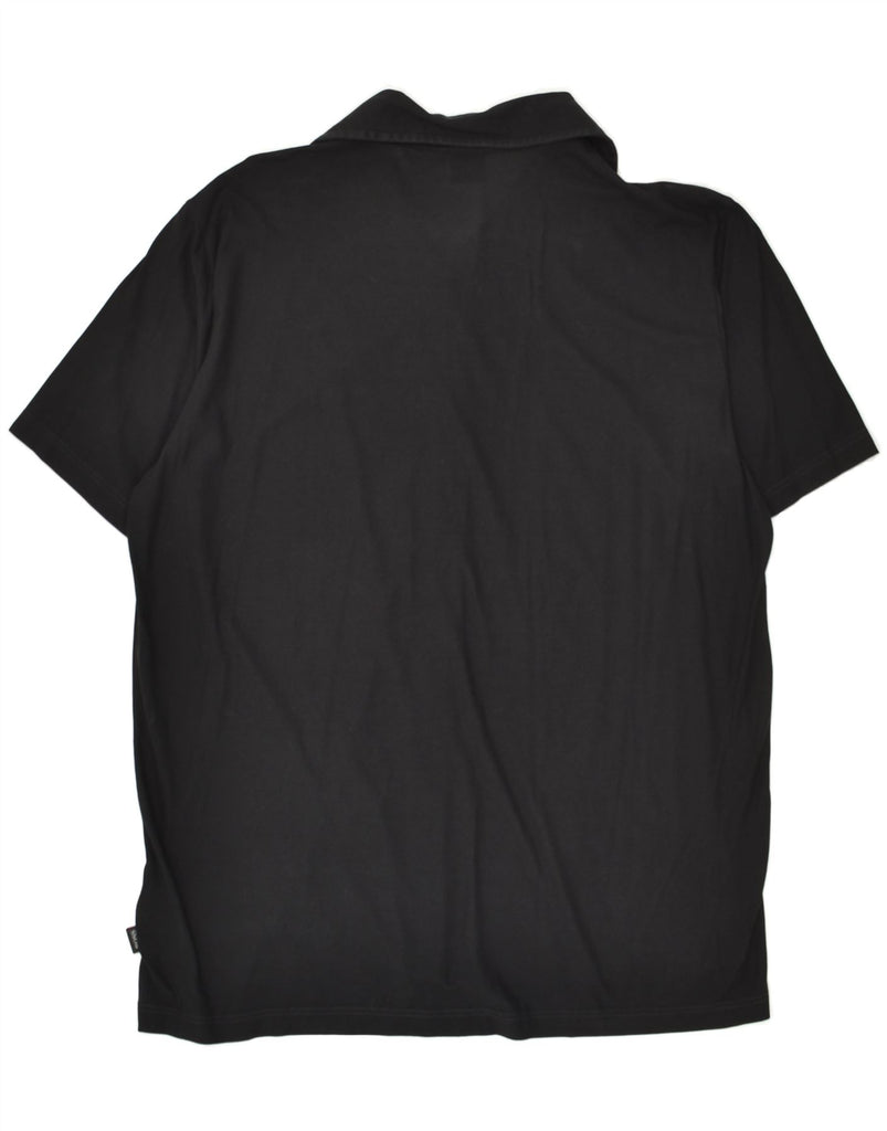 HUGO BOSS Mens Short Sleeve Shirt XL Black Cotton | Vintage Hugo Boss | Thrift | Second-Hand Hugo Boss | Used Clothing | Messina Hembry 