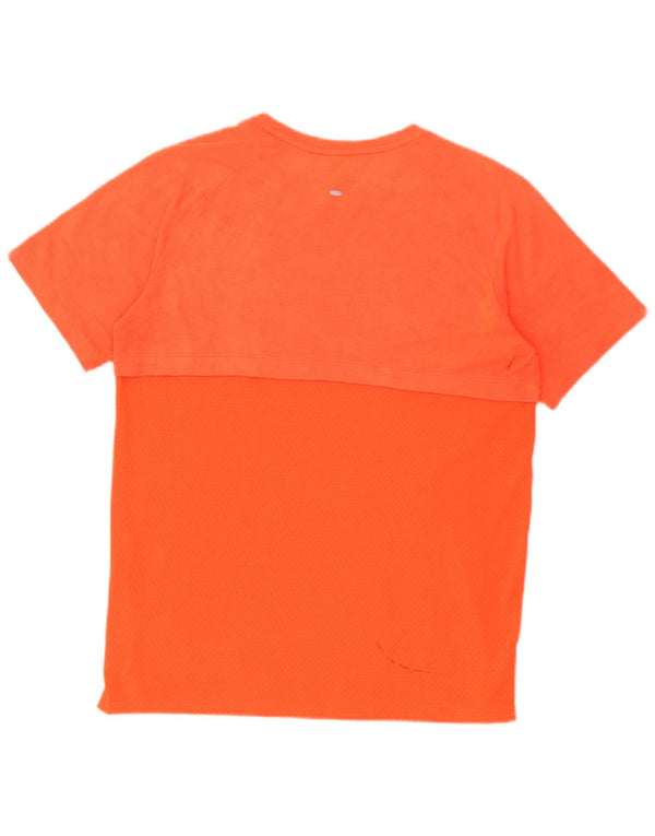 Under Armour Mens Heat Gear T-Shirt Top Medium Orange