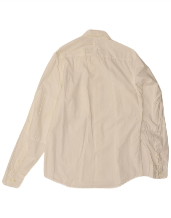 Murphy & Nye Mens Sailmakers Shirt Large Off White Cotton