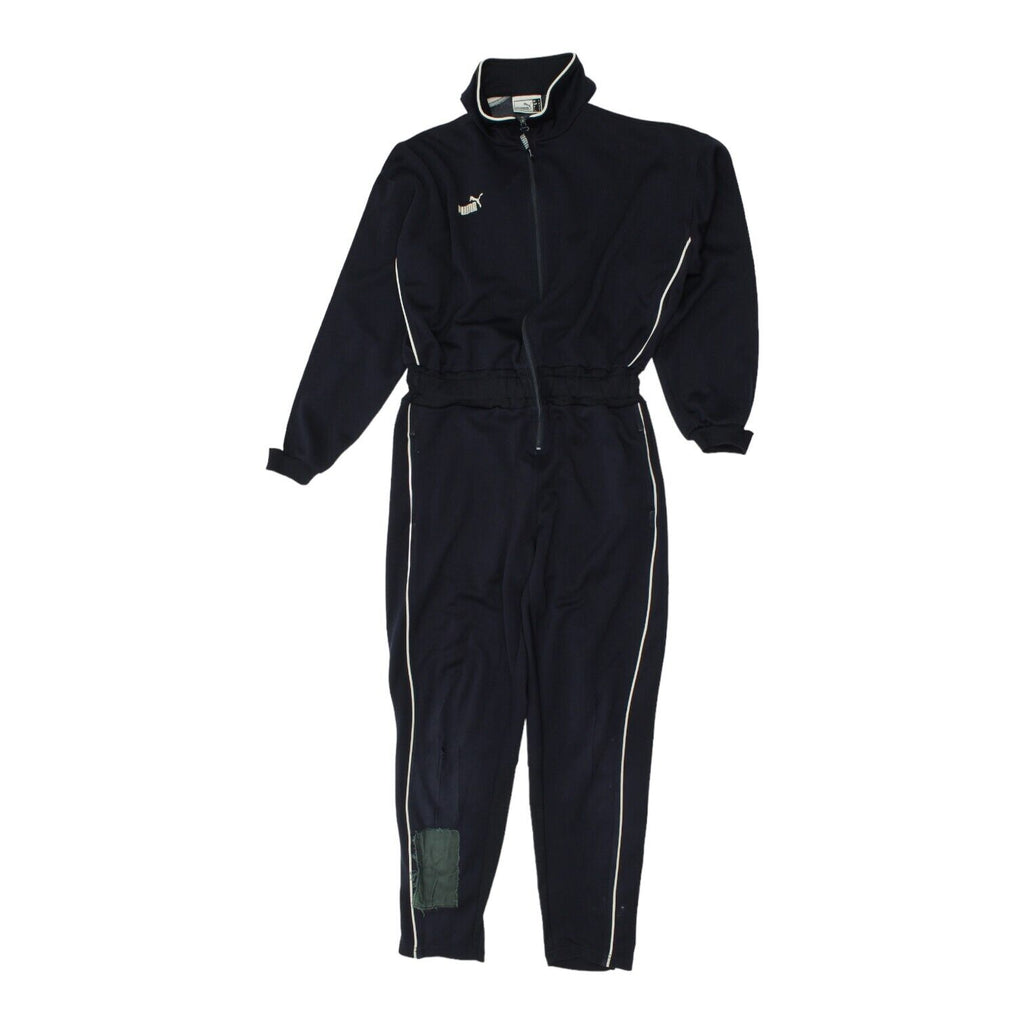 Puma Mens Navy 1 Piece Full Tracksuit | Vintage 90s Coveralls Sportswear VTG | Vintage Messina Hembry | Thrift | Second-Hand Messina Hembry | Used Clothing | Messina Hembry 