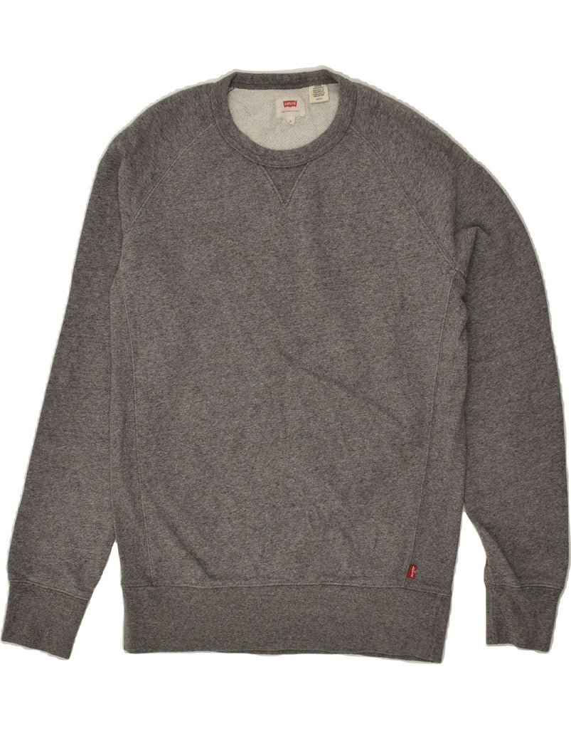 LEVI'S Mens Sweatshirt Jumper Small Grey Cotton | Vintage Levi's | Thrift | Second-Hand Levi's | Used Clothing | Messina Hembry 