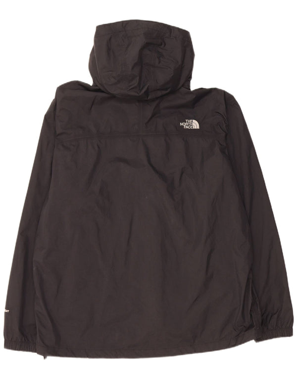 The North Face Mens Hooded Rain Jacket UK 40 Large Black Nylon