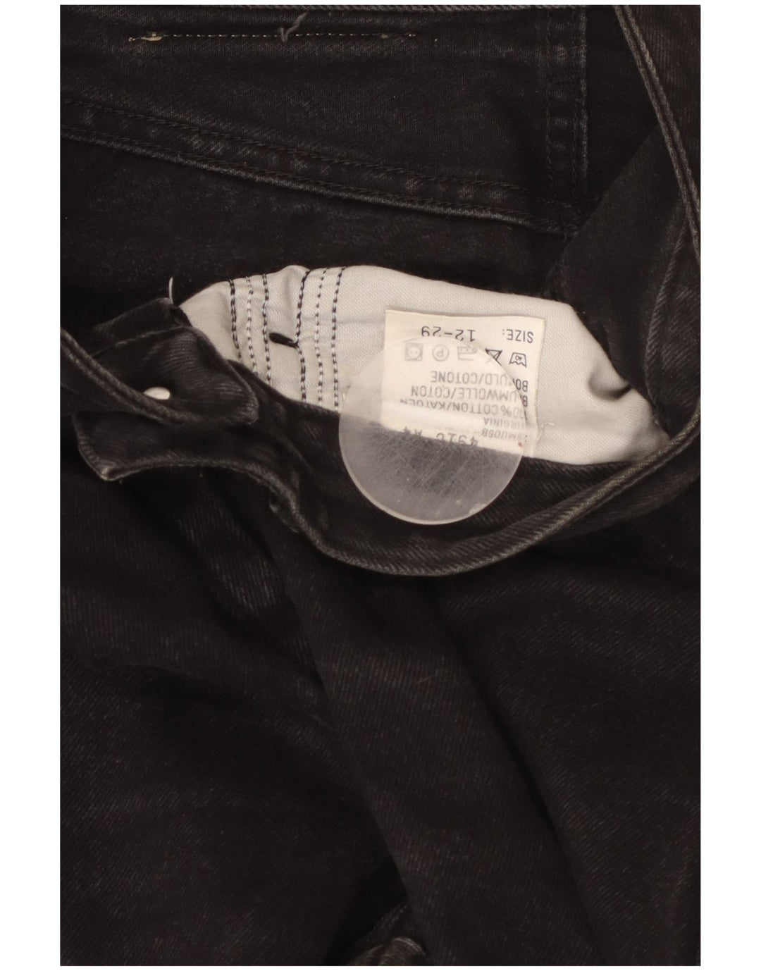 LEE Womens High Waist Tapered Jeans US 12 Large W29 L29 Black Cotton