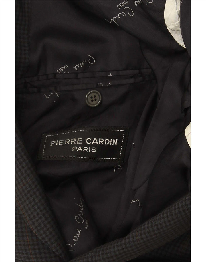 Pierre Cardin Mens 2 Button Blazer Jacket UK 38 Medium Grey Check