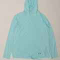 UNDER ARMOUR Womens Hoodie Jumper UK 14 Medium Blue Vintage Under Armour and Second-Hand Under Armour from Messina Hembry 