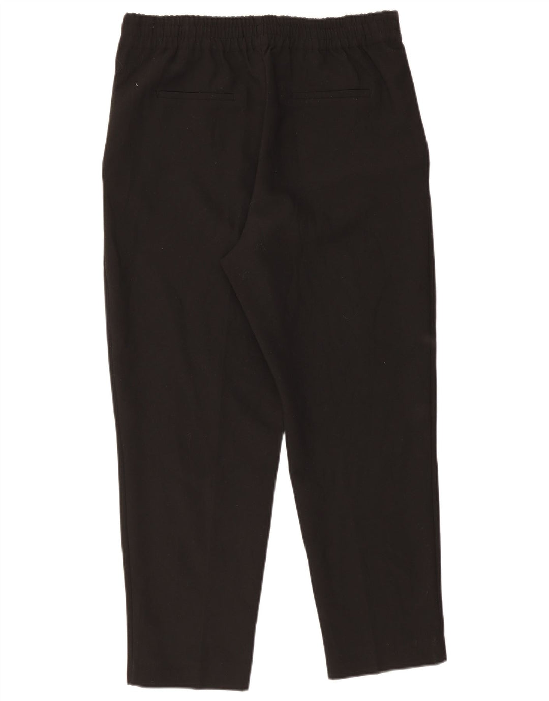 Zara Womens Tapered Chino Trousers Large W33 L27 Black Polyester