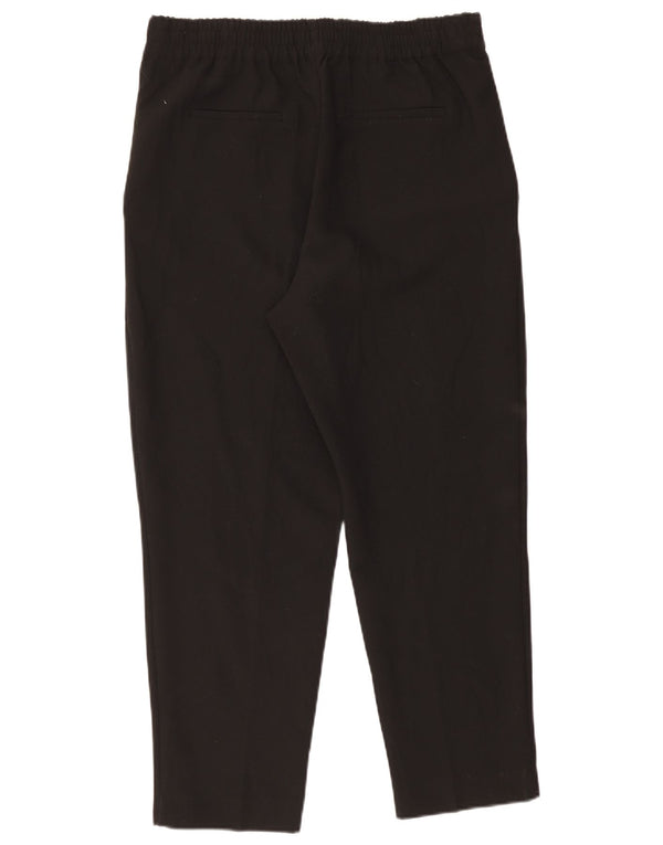 Zara Womens Tapered Chino Trousers Large W33 L27 Black Polyester