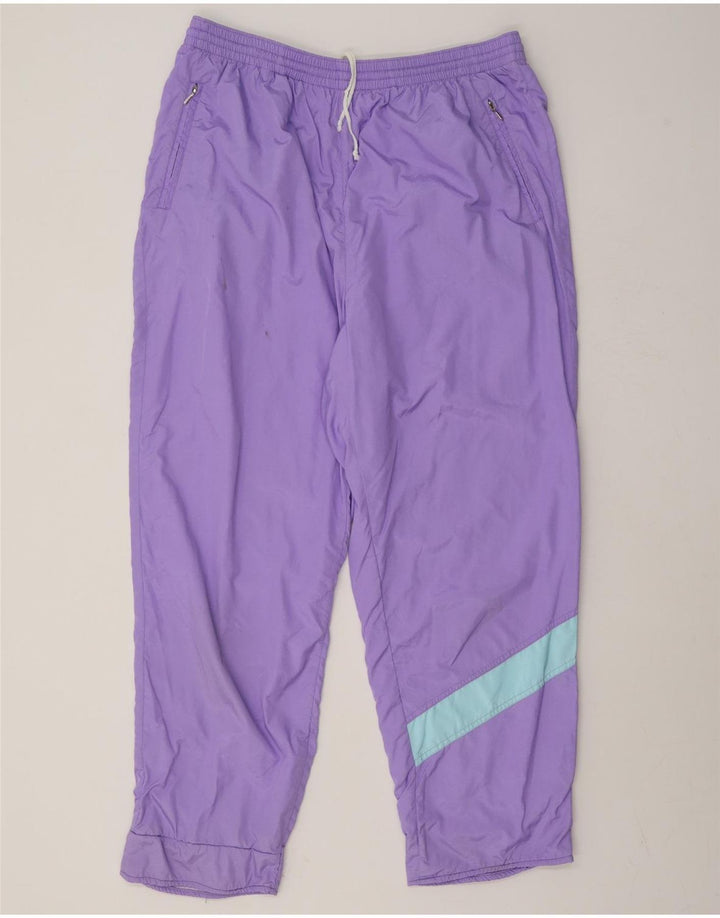 Golden Cup Mens Full Tracksuit Large Purple Polyamide