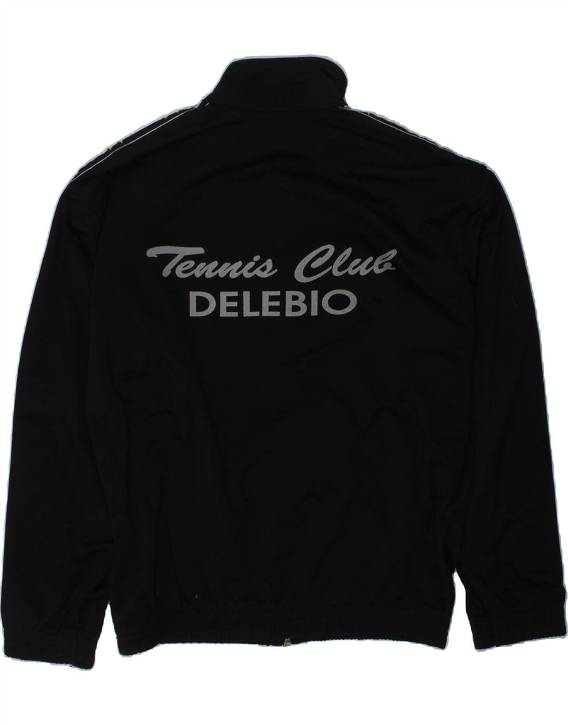 DIADORA Mens Tennis Club Delebio Tracksuit Top Jacket UK 32 XS Black | Vintage Diadora | Thrift | Second-Hand Diadora | Used Clothing | Messina Hembry 