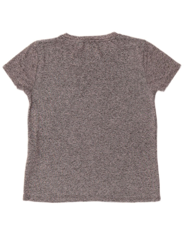 LEVI'S Womens T-Shirt Top UK 10 Small Grey Flecked Polyester