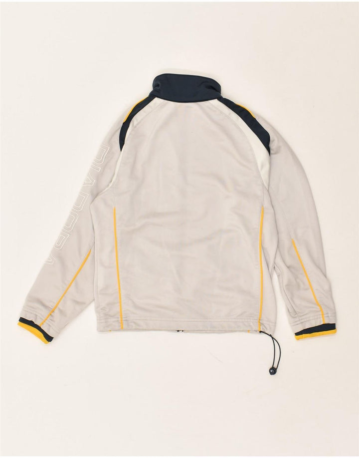DIADORA Boys Tracksuit Top Jacket 6-7 Years Grey Colourblock Polyester | Vintage Diadora | Thrift | Second-Hand Diadora | Used Clothing | Messina Hembry 