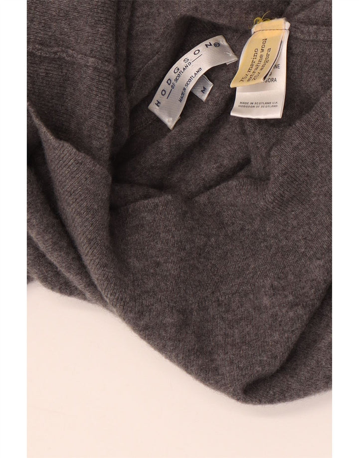 Hodgson Womens Roll Neck Jumper Sweater UK 14 Medium Grey Flecked