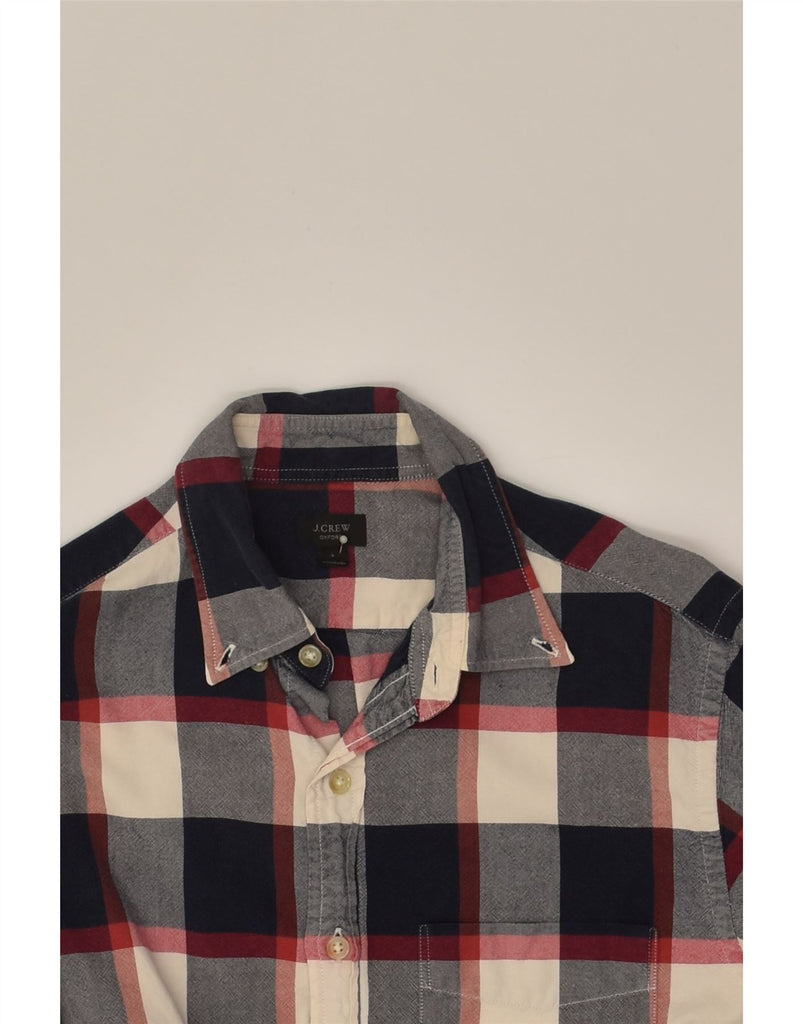 J. CREW Mens Shirt Small Navy Blue Check Cotton | Vintage J. Crew | Thrift | Second-Hand J. Crew | Used Clothing | Messina Hembry 