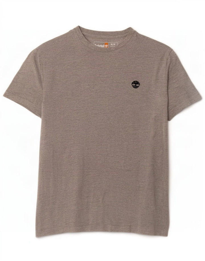 Timberland Mens Slim Fit T-Shirt Top Medium Grey Cotton