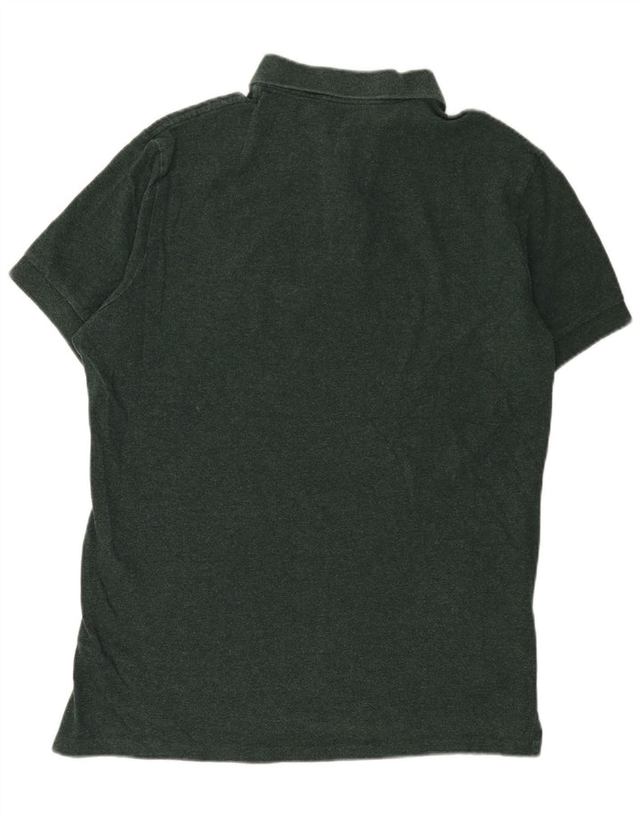 Eddie Bauer Mens Polo Shirt Large Green Cotton