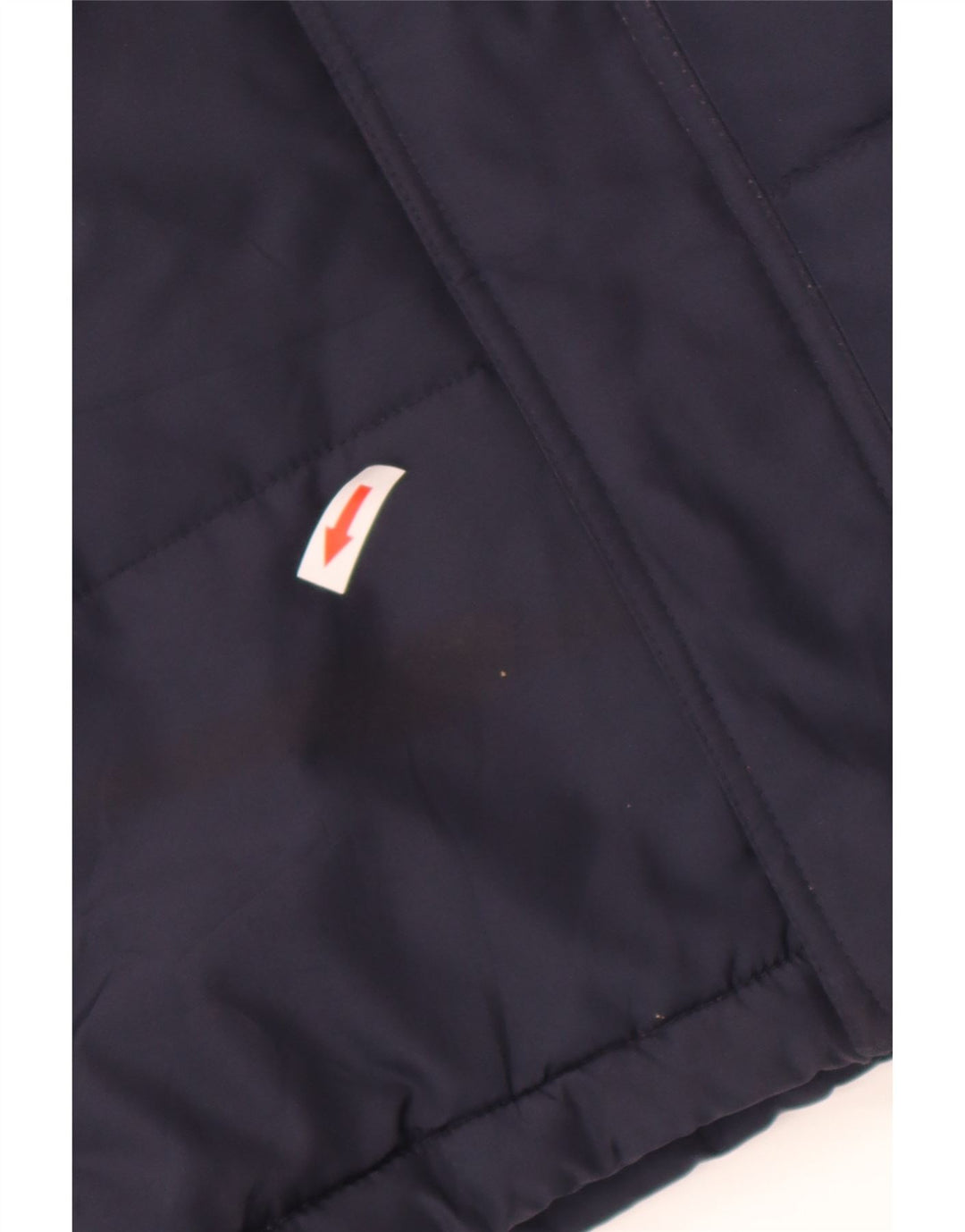 Reebok Boys Graphic Hooded Padded Jacket 13-14 Years XL Navy Blue Polyester