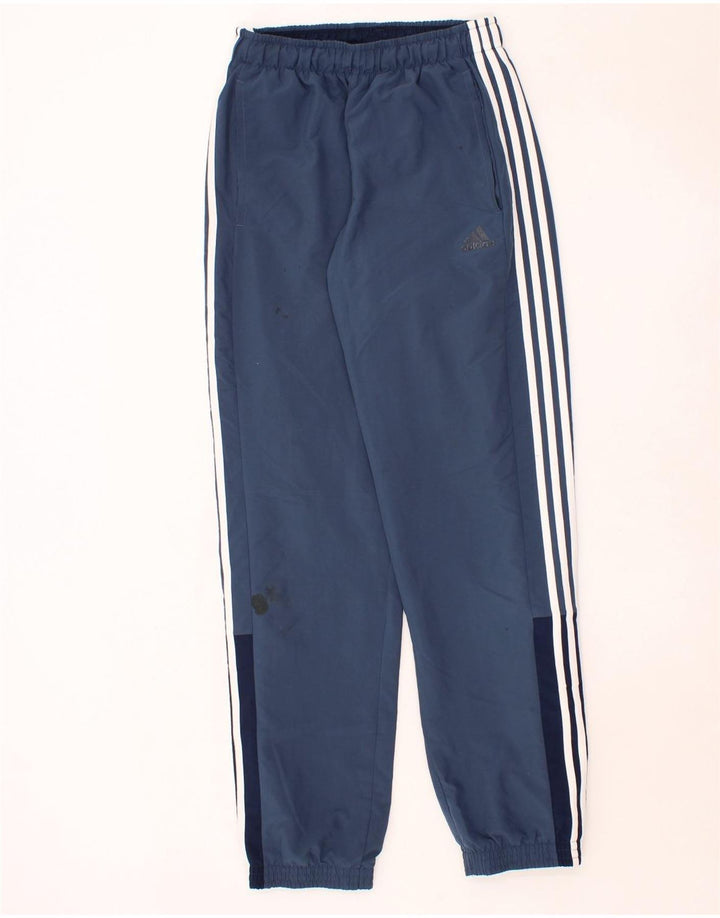 ADIDAS Mens Tracksuit Trousers Joggers Small  Navy Blue Polyester Vintage Adidas and Second-Hand Adidas from Messina Hembry 